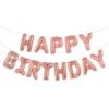 Roseguld happy birthday fodelsedag ballonger fest bokstavsballonger fodelsedagsfest firande 2