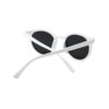 Vita retro solglasögon svart glas