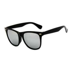 Tropical eyewear solglasoegon bondi i svart med spegelglas sidovy