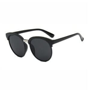 Tropical eyewear solglasoegon byron i svart med svart glas sidovy