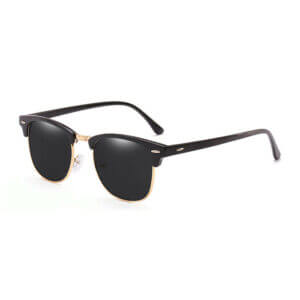 Tropical eyewear solglasoegon la concha i svart och guld sidovy