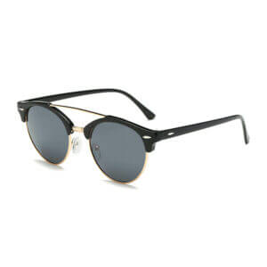 Tropical eyewear solglasoegon samed i svart och guld sidovy