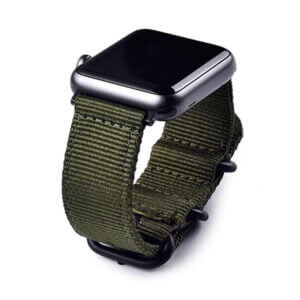 Apple watch armband militar army nato nylon klockarmband gron 2