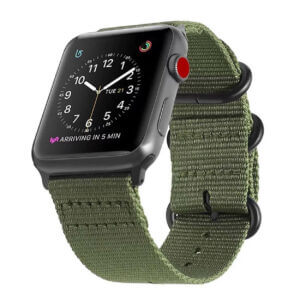 Apple watch armband militar army nato nylon klockarmband gron 6