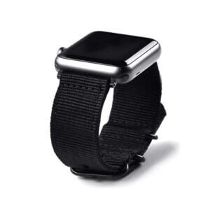 Apple watch armband militar army nato nylon klockarmband svart 2