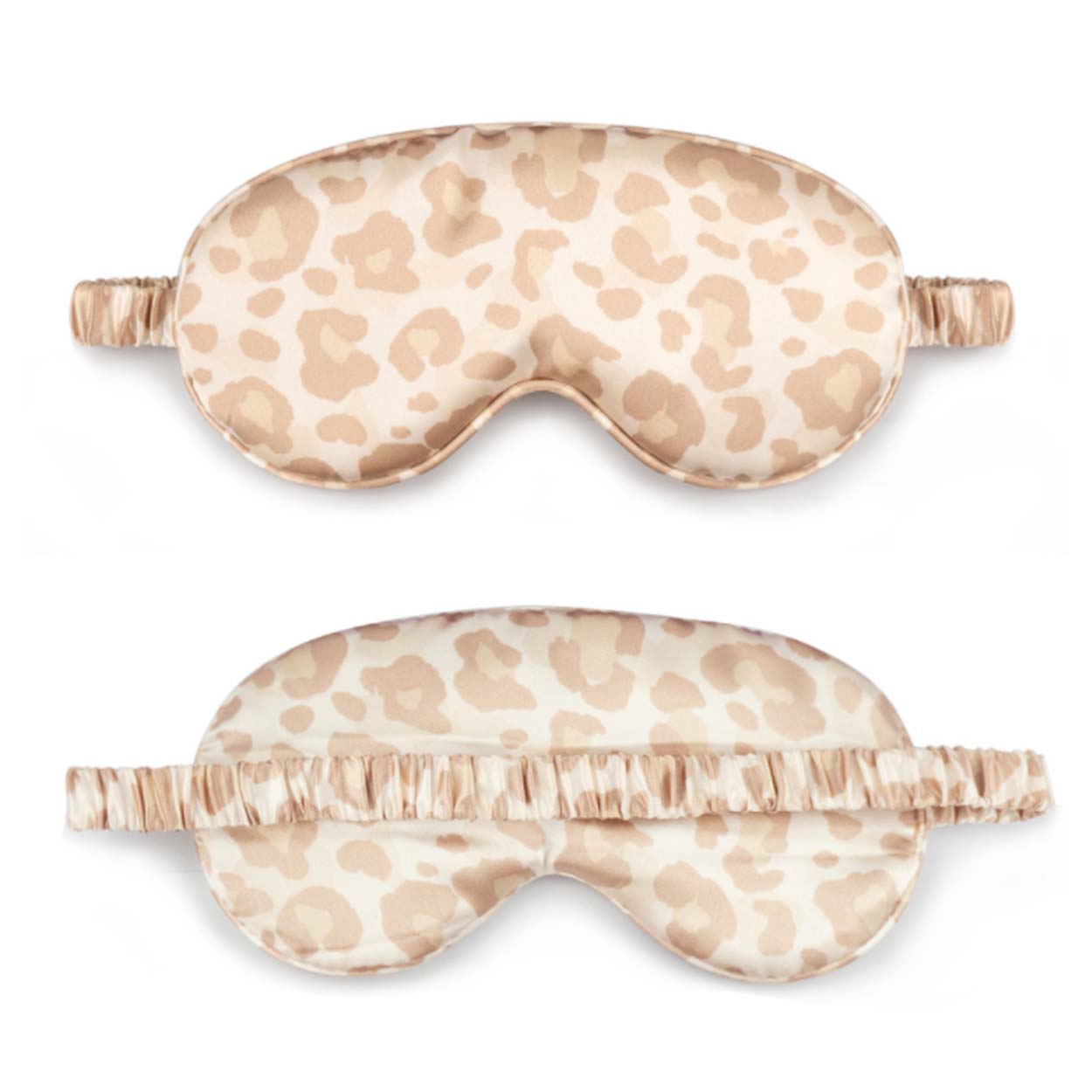 Mjuk Sovmask Ögonmask i Silke Flyg Resor - Leopard