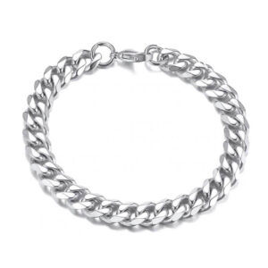 Pansarlänk Kedjearmband Silver