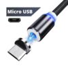 1m Magnetisk Micro-usb Quick Charge 3.0 Laddkabel Android