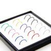 18-pack fake piercing öron läpp näsring septum läppring
