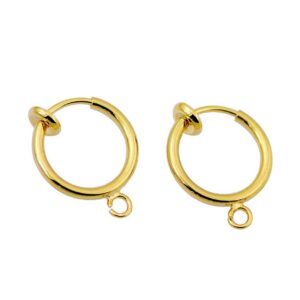 2-pack Clip-on Örhänge Fake Piercing För Valfritt Hänge