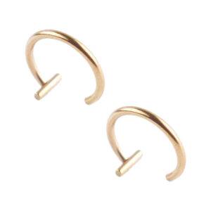 2-pack Fake Läpp Piercing Utan Hål Fake Läppring