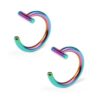 2-pack Fake Läpp Piercing Utan Hål Fake Läppring