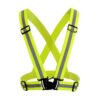 Justerbar elastisk reflexvast reflexsele for fritid lopning jogging cykling i morker gul