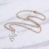 Halsband för systrar systerhalsband brythjärta silver guld