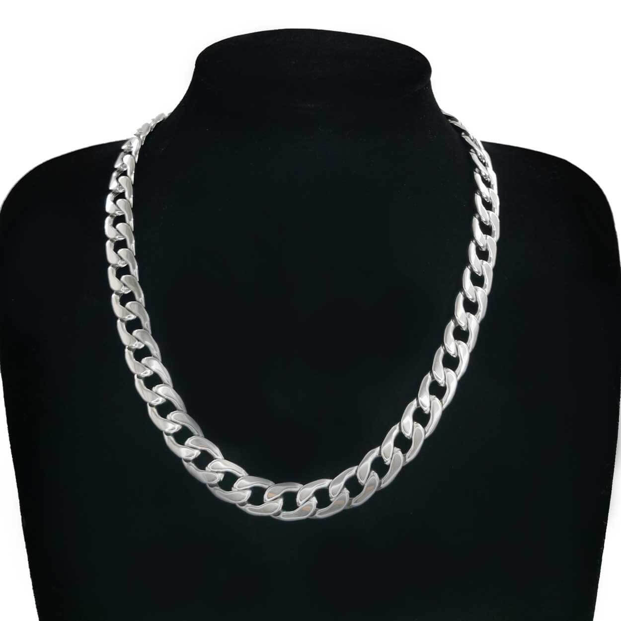Silver kedjehalsband halsband kedja länk silver 11,5mm