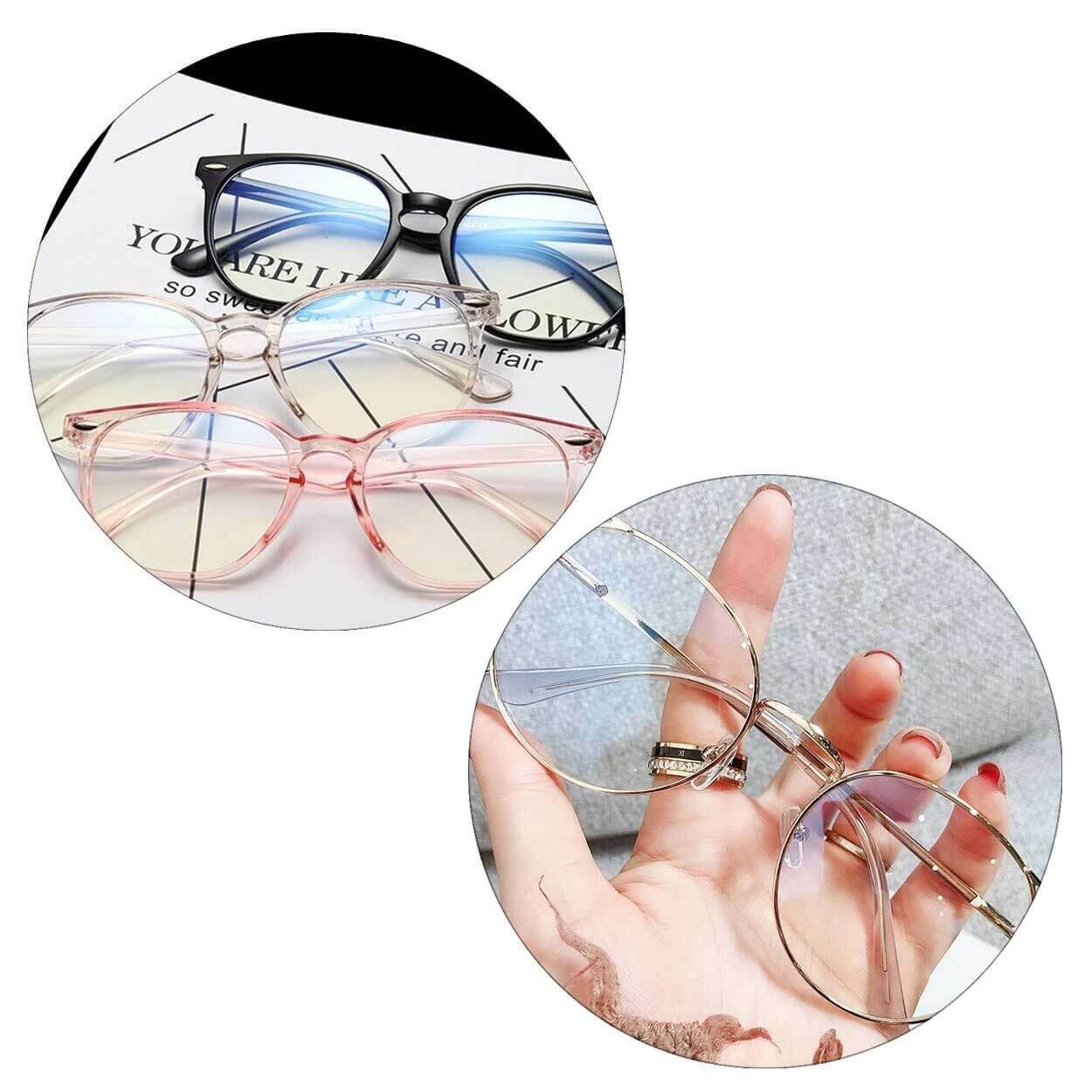 Snygga glasögon utan styrka med klarglas