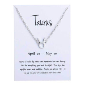 Gåvoarmband Stjärntecken Oxen Taurus Armband Silver