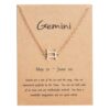 Gåvoarmband Stjärntecken Tvillingarna Gemini Armband Guld