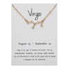 Stjärntecken Halsband Jungfrun Virgo Gåvohalsband Guld