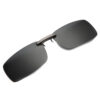 Clip-on solglasögon metall svart 37x59mm