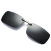 Clip-on solglasögon metall svart 37x59mm