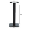 Svart hörlursstativ hörlursställ headsetställ ställ för hörlurar