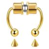 Magnetisk Fake Näsring Septum Näspiercing Guld