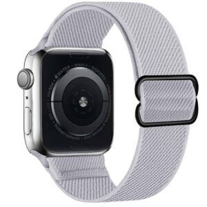 Apple-watch1-2-3-4-5-6-7-se-38-40-42-43-44-45mm-armband-iwatch-klockarmband-ljusgra-nylon-metallspanne