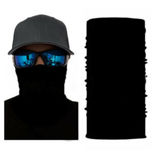 Multi-face-scart-ansiktsmask-halsduk-halsvarmare-bandana-pannband-tofs-snusnasduk-huvudnasduk-multifunktionell-gaiter-outdoor-svart
