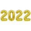 2022 Enorma Sifferballonger I Guld För Nyår 102cm