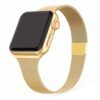 Smalt Apple Watch Milanese Mesh Armband 38/40/41 Guld