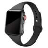 Smalt-silikonarmband-apple-watch-1-2-3-4-5-6-7-se-svart