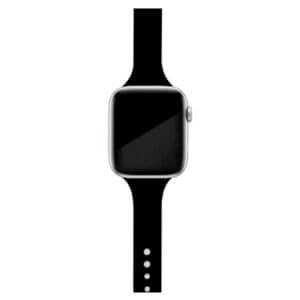 Smalt-silikonarmband-apple-watch-1-2-3-4-5-6-7-se-svart-2