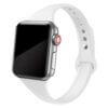Smalt Apple Watch Silikonarmband 38/40/41 Vit