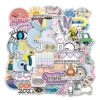 50-pack Klistermärken Dekaler Positivitet Citat Scrapbook