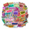 50-pack Klistermärken Dekaler Text Scrapbook