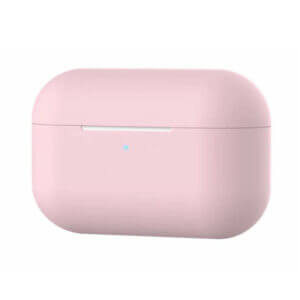 Apple-airpods-pro-fodral-case-stotsaker-forvaring-skyddsfodral-silikon-rosa