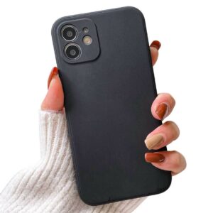 Apple-iphone-12-13-mini-tunt-mobilskal-med-linsskydd-svart