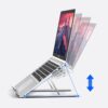 Portabelt vikbart laptopställ - ergonomiskt laptopstativ svart