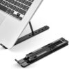 Portabelt vikbart laptopställ - ergonomiskt laptopstativ svart
