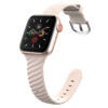 Ribbat Apple Watch Silikonarmband 38/40/41 Beige