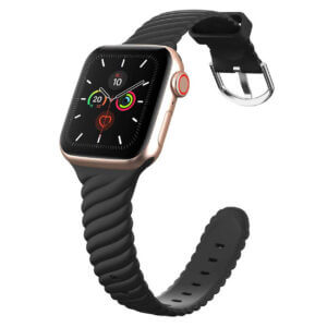 Rafflat-silikonarmband-apple-watch-1-2-3-4-5-6-7-se-svart-38-40-41-42-44-45