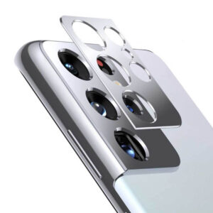 Galaxy S21 Ultra Linsskydd Skydd För Kamera Kameralins Silver
