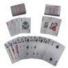 Silver-kortlek-for-poker-kortspel-guldplaterade-spelkort