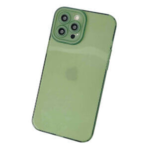 Tunt-genomskinligt-gront-mobilskal-apple-iphone-12-pro-max-skal-transparent-gron