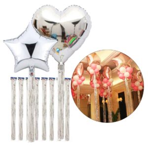 Ballongsvans Silver Glitter Metallic 10-pack Glitterdraperi