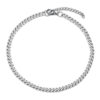 Justerbar Pansanlänk Kedjearmband Silver Kedja 3mm
