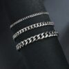 Justerbar-kejsarlank-kedja-armband-kedjearmband-silver-stainless-3mm-5mm-7mm