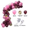 Ballongbåge rosa lila - komplett ballonggirlang 5m