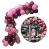 Ballongbåge Rosa Lila - Komplett Ballonggirlang 5m